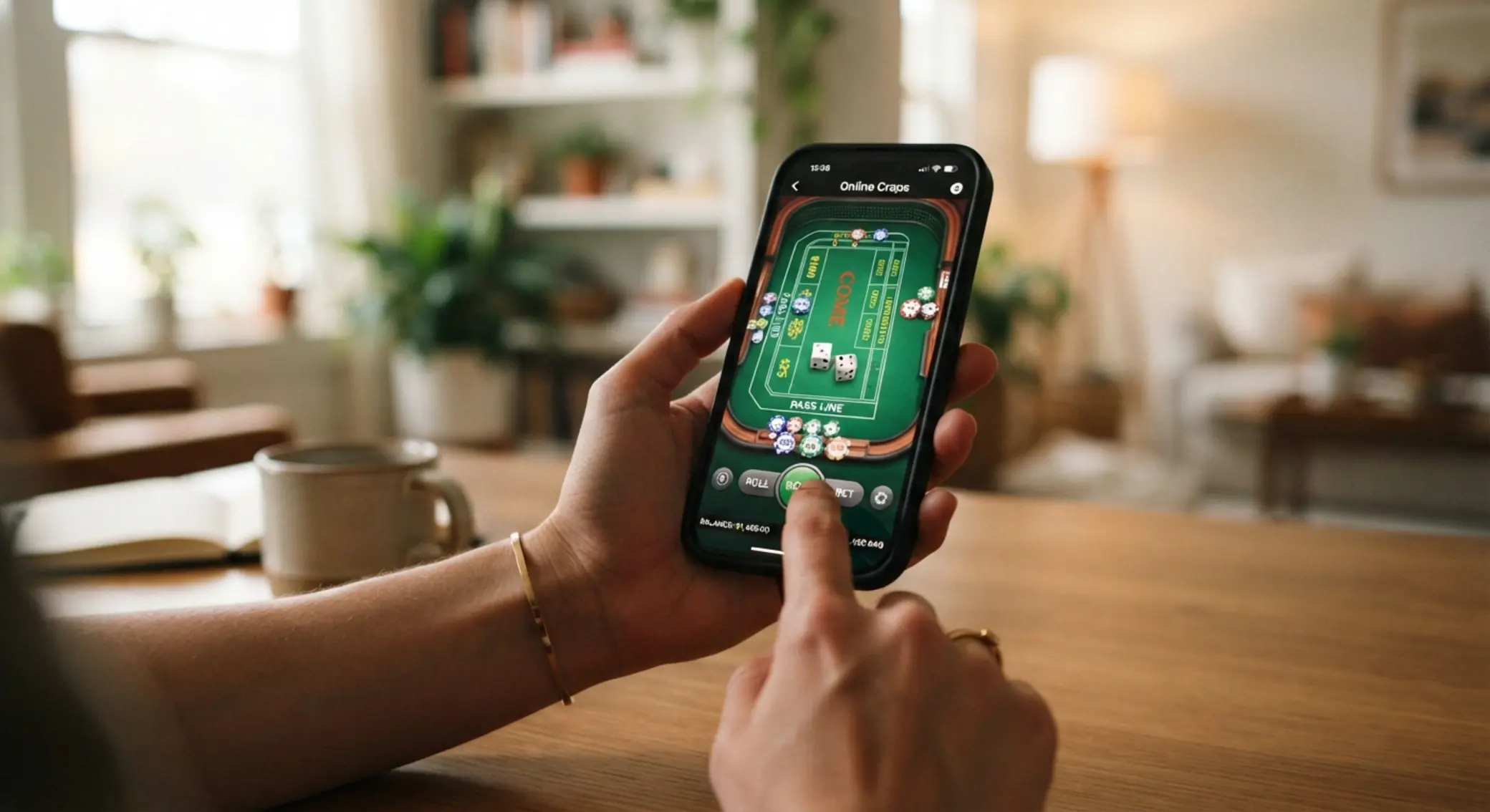 Craps online na telefonie Gra w craps online na smartfonie